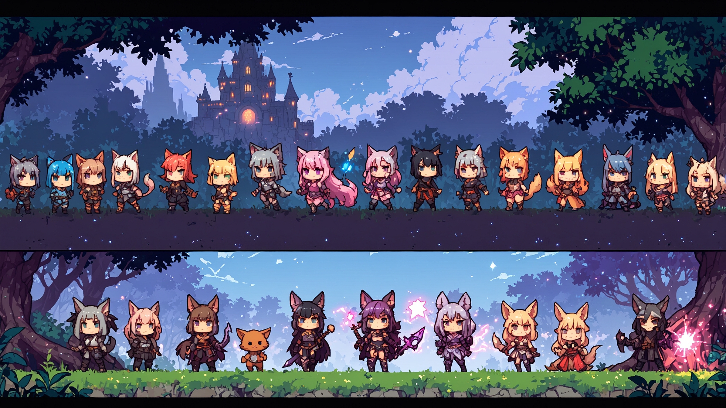 CatBun Idle character roster