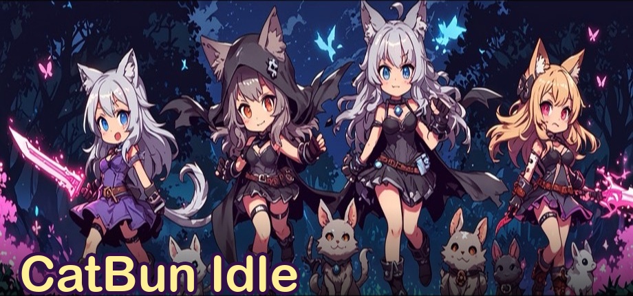 CatBun Idle gameplay art