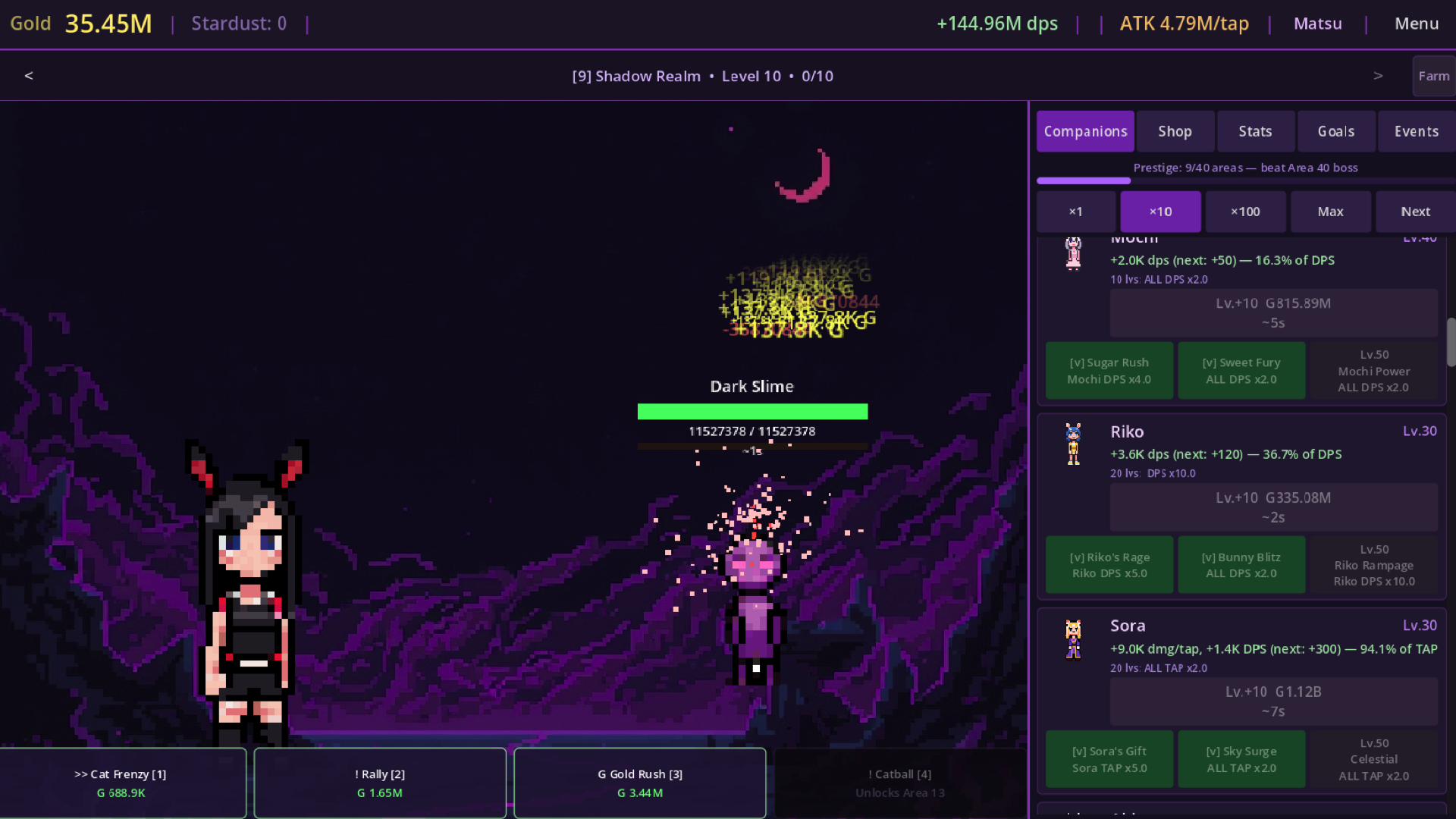 CatBun Idle gameplay