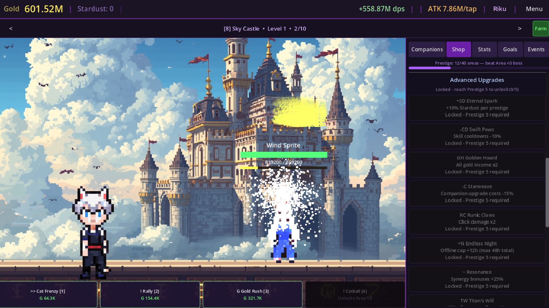 CatBun Idle gameplay